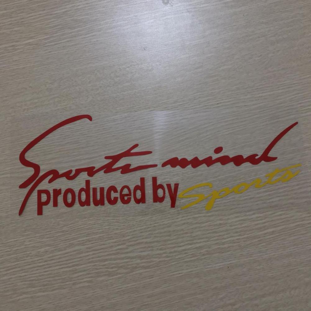 . Tem dán Sport mind prodeced by Sports xe hơi ô tô đầy đủ màu sắc - T007