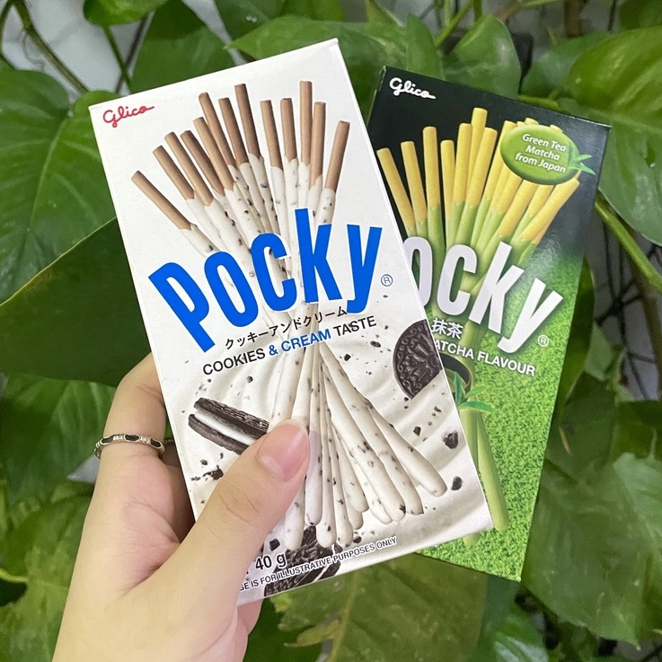 Bánh Que Pocky Vị Cookies and Cream Taste (Hộp 40g-trắng)