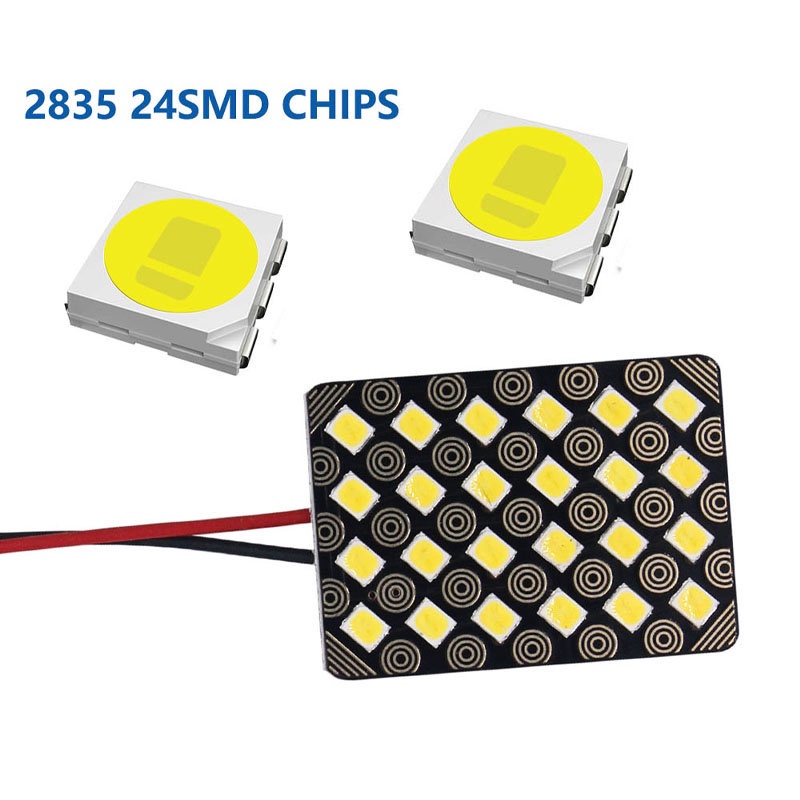 1 Đèn Led T10 W5w Cob 48SMD 12V Cho Xe Hơi