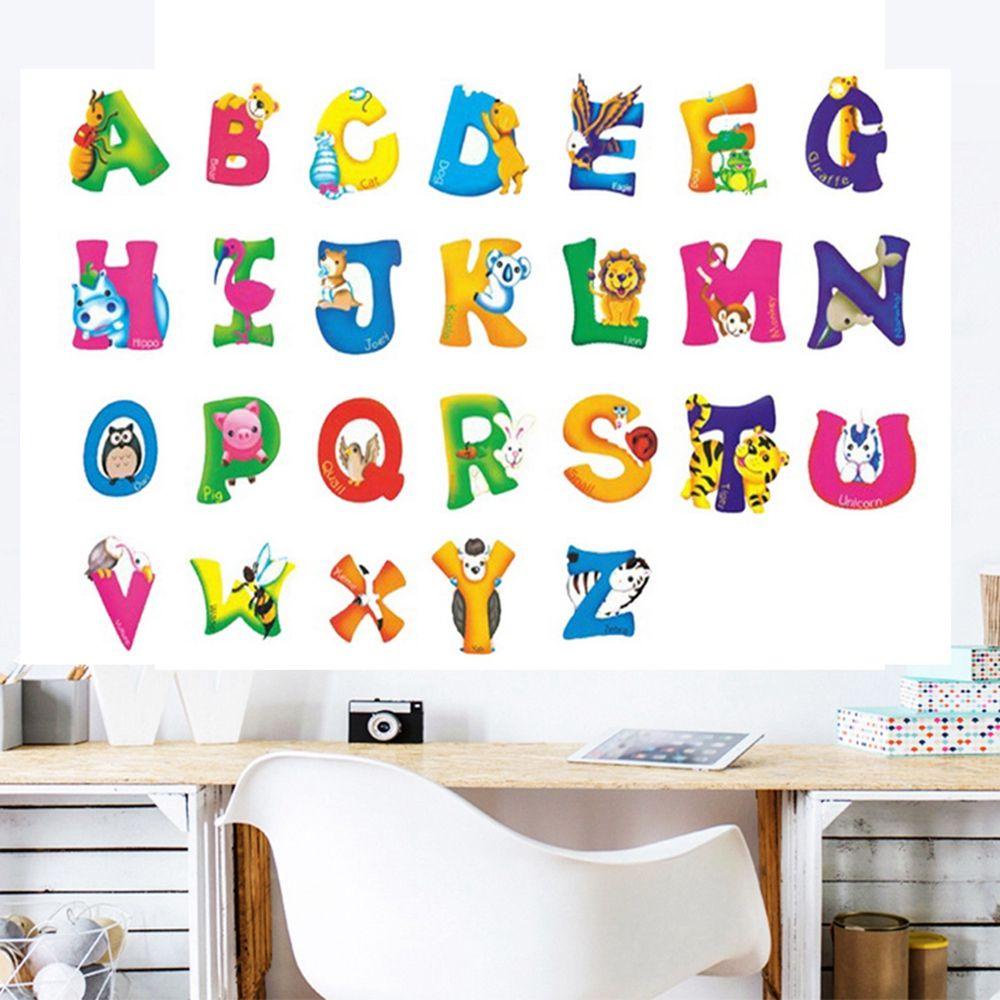 Miếng Dán Tường Vinyl Hình Động Vật Hoang Dã DIY Trang Trí Phòng Ngủ Trẻ Em