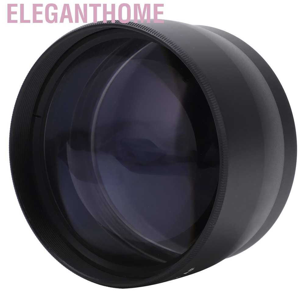 Eleganthome Universal 58mm 2X Telephoto Lens Teleconverter for Canon Nikon Sony Pentax Etc