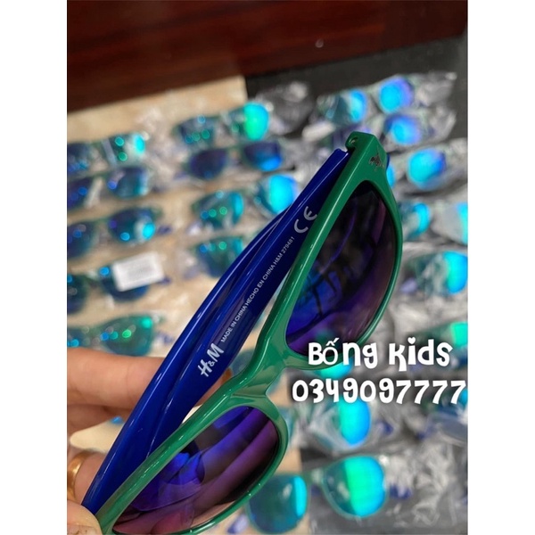 Kính Râm Bé Trai Khủg Log Xanh Olive Đậm HaM