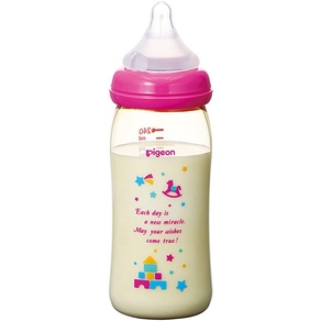 Bình Sữa Pigeon PPSU Plus Cổ Rộng Hình Đồ Chơi 160/240ML