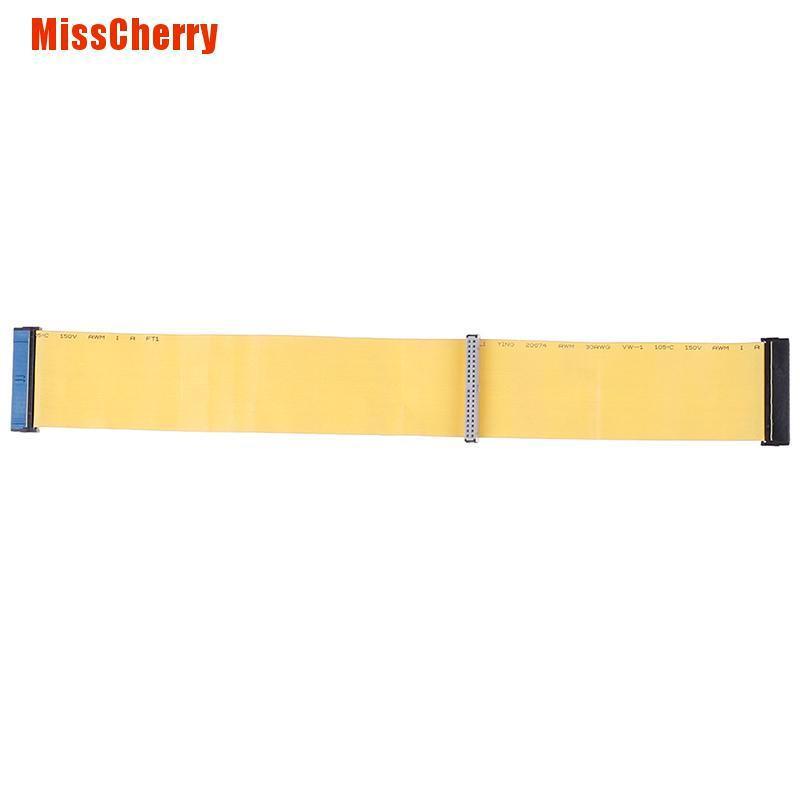 [MissCherry] 40 Pins 80 Wire Pata/Eide/Ide Hard Drive Dvd Ribbon Cable Yellow 40Cm