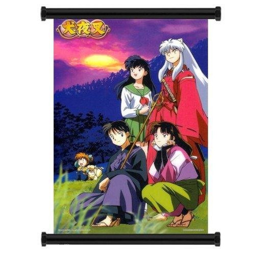 Poster vải anime Inuyasha 02 30x45 - tranh vải cuộn treo tường