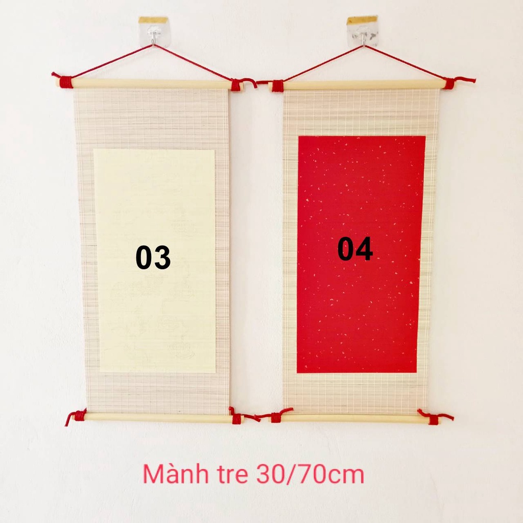 Mành Tre Thư Pháp 30x70cm