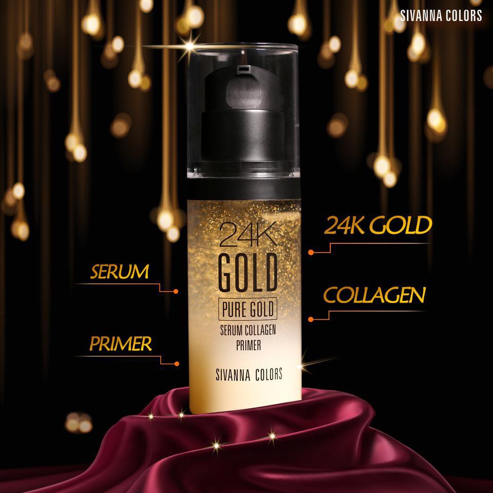 Kem Lót Sivanna 24k Gold Serum Collagen Primer 32g HF6013
