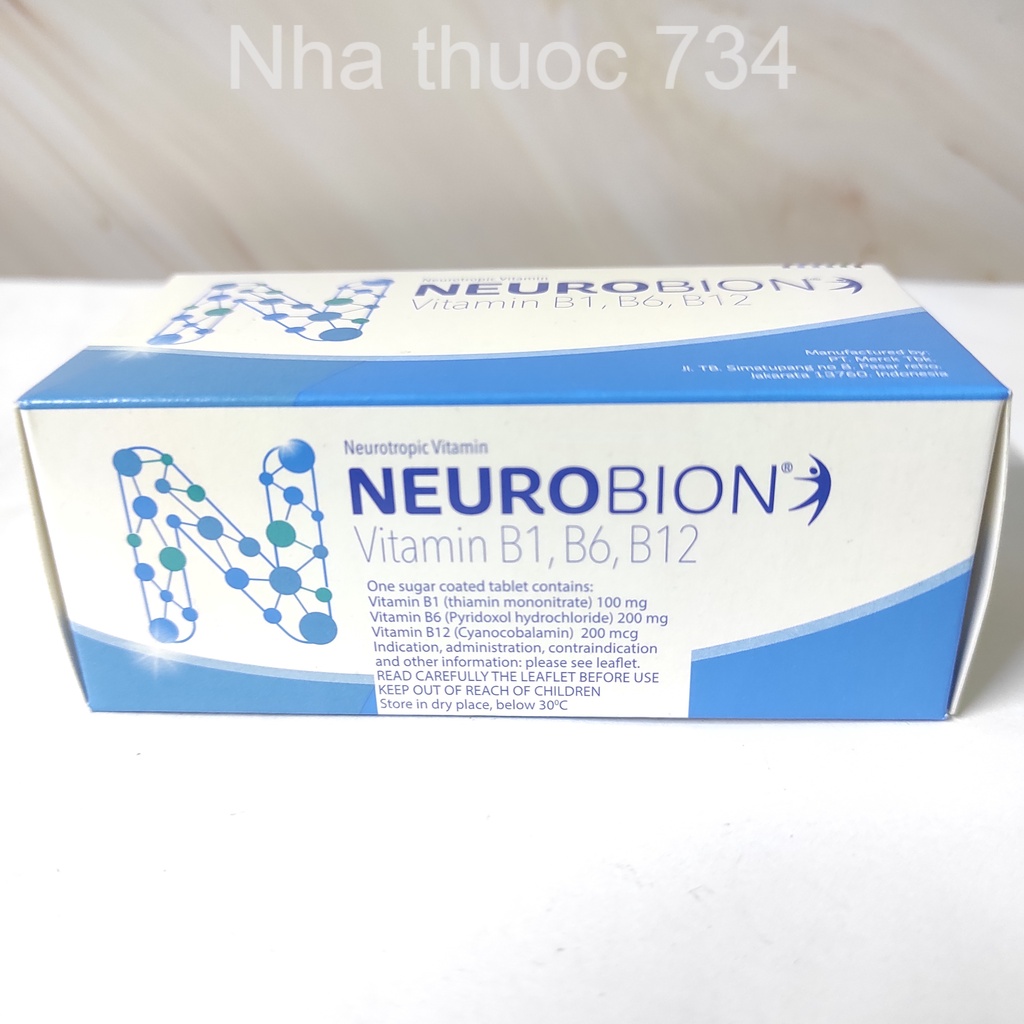 Neurobion - Vitamin B1 - B6 - B12 - Hộp 50 viên và Scanneuron