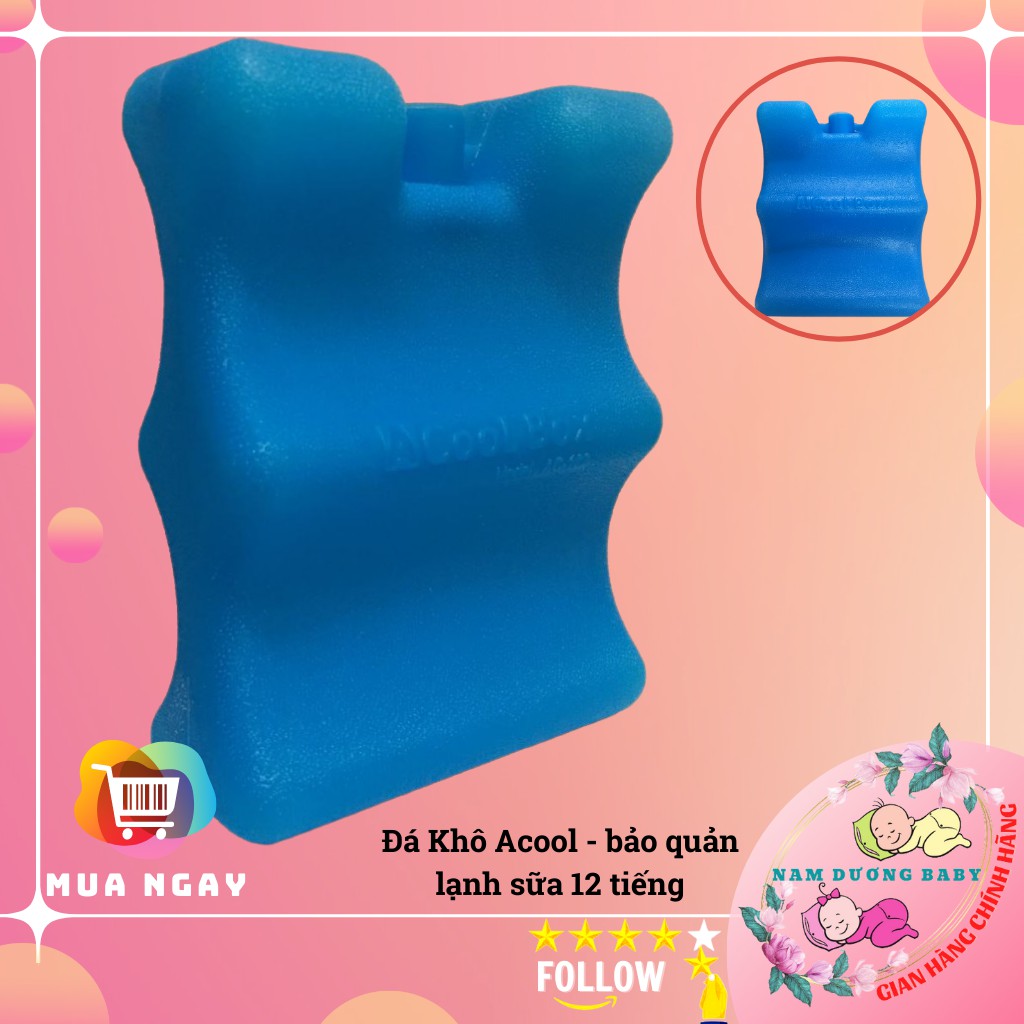 Đá khô 2 rãnh Acool hàng Việt Nam dùng cho bộ bảo quản lạnh sữa/ Bộ bảo quản lạnh sữa đá khô