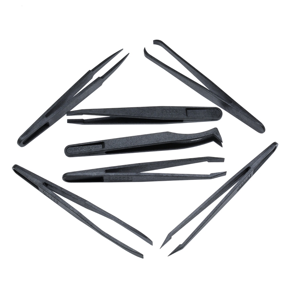 Set 7 Nhíp Nhựa Chống Tĩnh Điện Cách Nhiệt Tiện Dụng Cho Gia Đình