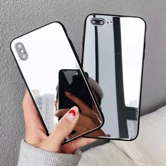 [Ready Stock]Luxury Cosmetic mirror Girly Glass Case iPhone 6 6Plus 7 7Plus 8 8 Plus X XR XS Max 11 11 Pro Max iPhone Mirror TPU Case Shock-Proof Phone Case