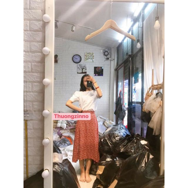 [Ảnh thật /Video] Chân váy hoa nhí vintage nhiều màu hàng Quảng Châu - Chân váy dài vintage 2 lớp- Dorita Boutique | BigBuy360 - bigbuy360.vn