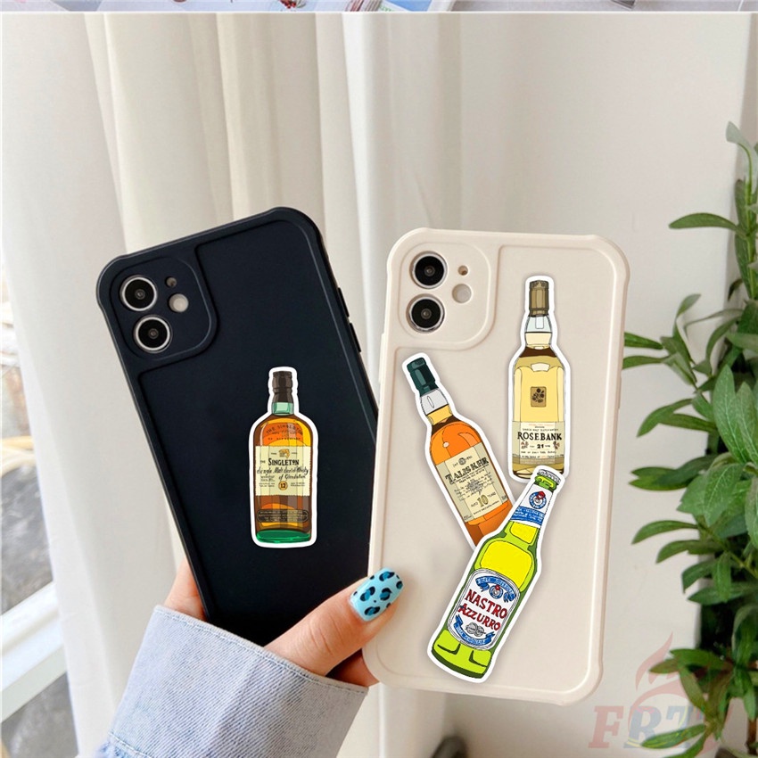 ❉ Beer Beverage Whiskey Bottle Series 02 Winebottle Art Stickers ❉ 50Pcs/Set DIY Fashion Doodle Decals Stickers