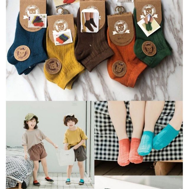 Set 10 đôi tất len gân cho bé