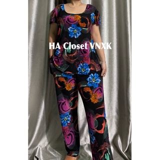 Bộ Thun Gân Hoa 3D Size TO(75-85ky)