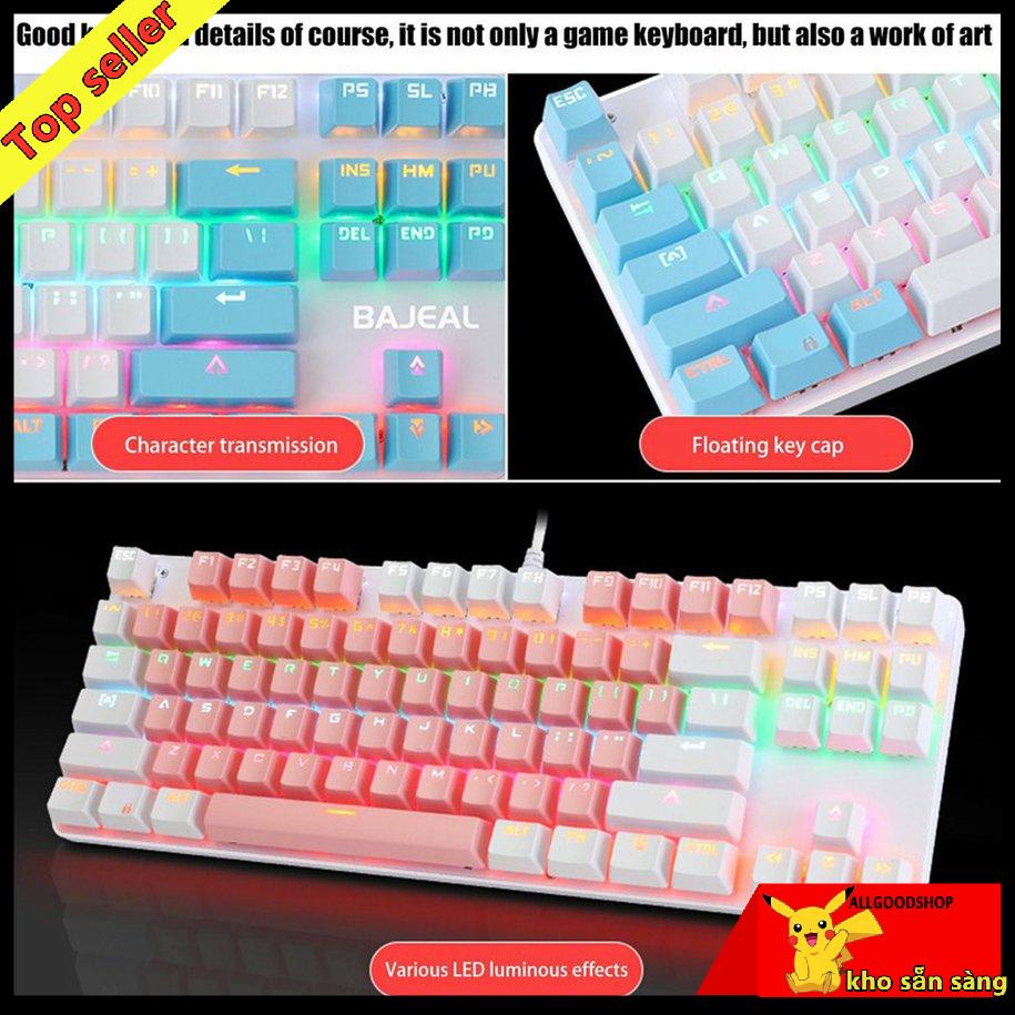 Bàn Phím Cơ Gaming K100 87 Phím Màu Sắc Độc Đáo Cho Game Thủ Pro