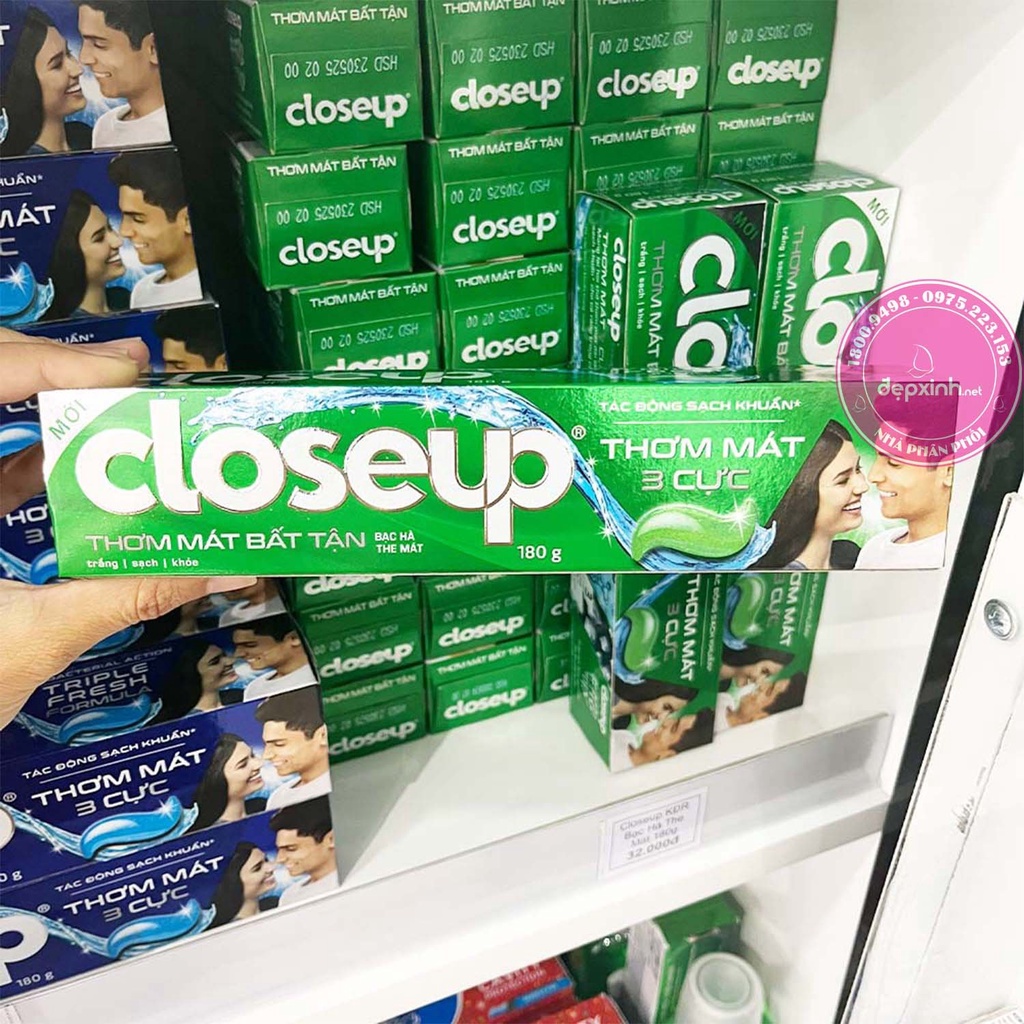 Kem đánh răng Close Up Hương Bạc Hà the mát 180gr