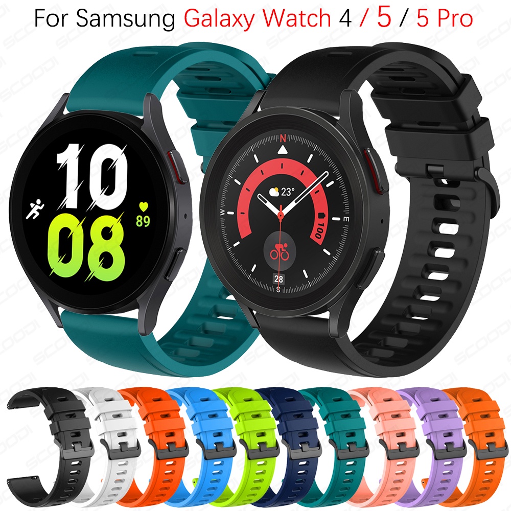 Dây Đeo Silicon Mềm Cho Đồng Hồ Thông Minh Samsung Galaxy Watch 4 / 5 / 5 Pro 40mm 44mm 45mm