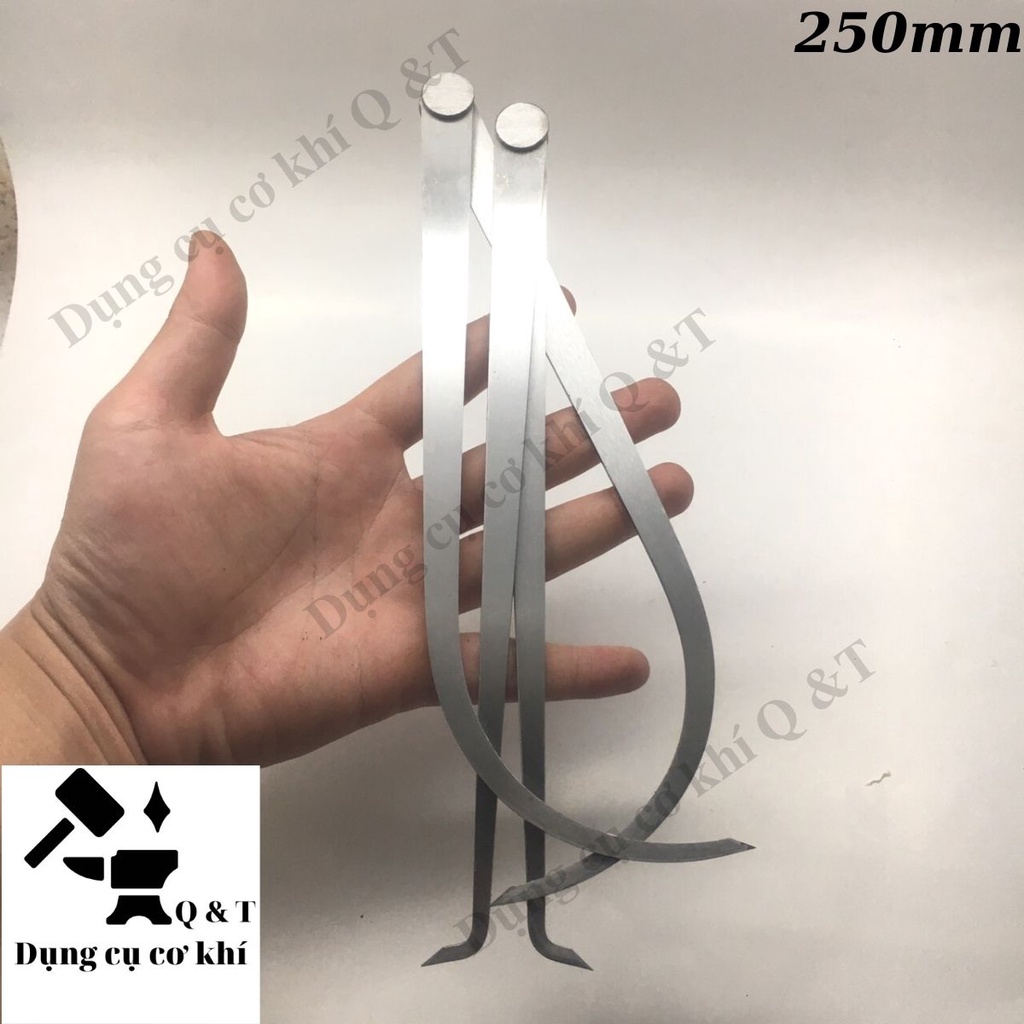 Compa cơ khí , Compa đong đo đường kính trong ngoài của vật liệu bộ 2 cây