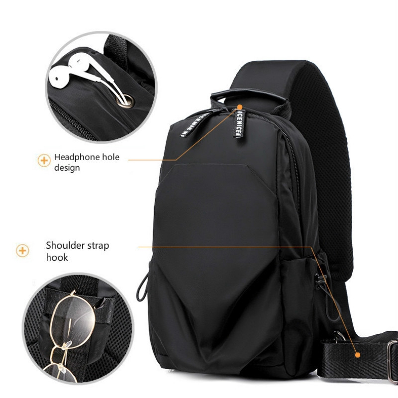 Túi đeo chéo chống trộm với dây cắm USB