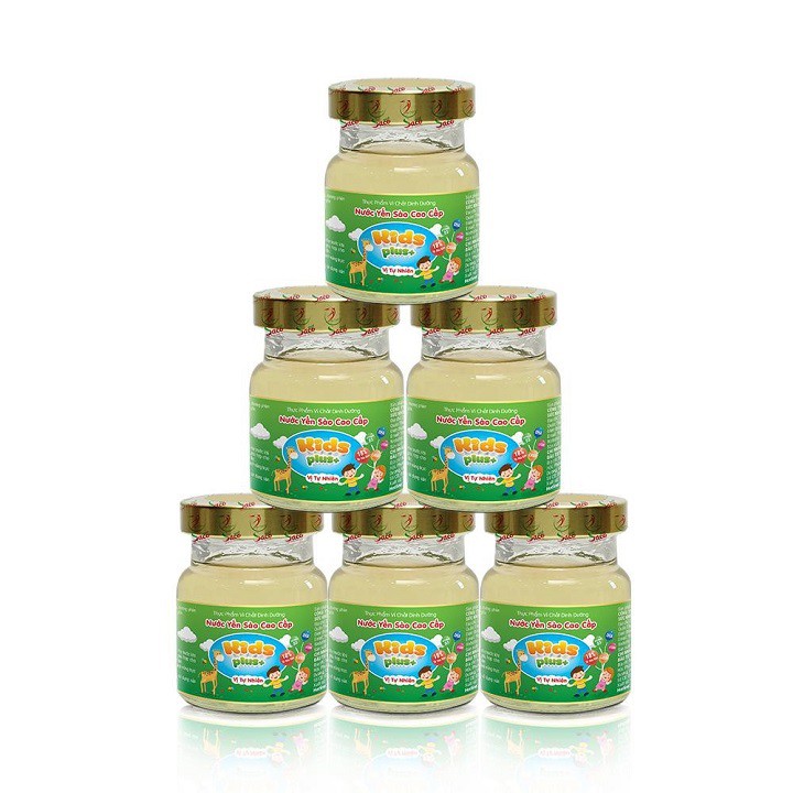 Nước Yến Sào Cao Cấp KIDS PLUS+ Với 18% Yến Thiên Nhiên Thương Hiệu SACONEST Hủ 70ml