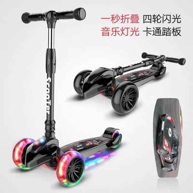 Xe trượt Scooter phát sáng cỡ lớn chịu tải 60kg