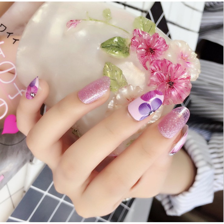 [THANH LÝ] Miếng Dán Móng Tay Nghệ Thuật 3d Chủ Đề Hoa Năm Mới – Nail Wraps