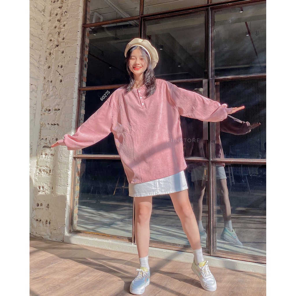 [Freeship đơn từ 0đ] [HÀNG SẴN] Áo Dài tay nhung cổ tròn - Made by Fiin | BigBuy360 - bigbuy360.vn