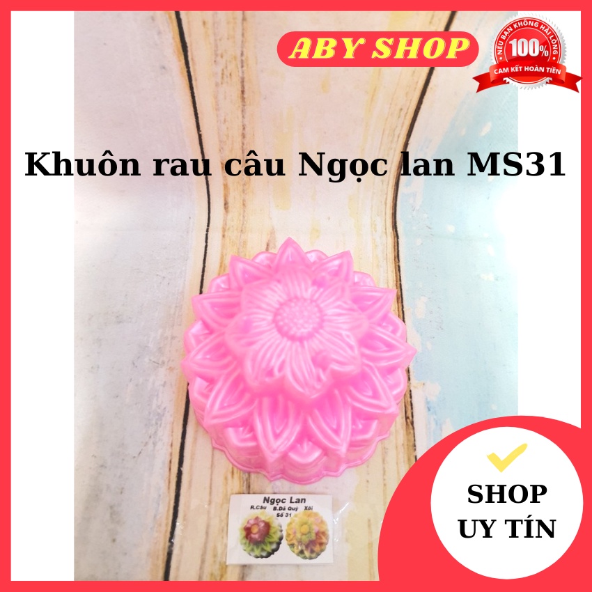 Khuôn rau câu Ngọc lan MS31 ⚡ CHẤT LƯỢNG CAO ⚡ khuôn làm rau câu chất liêu an toan dễ sử dụng