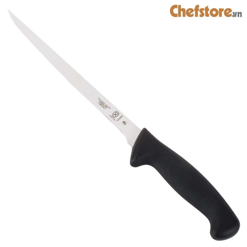 Dao Phi Lê Dao Lọc Thịt Cá Lưỡi 210 mm Cứng Dẻo Bản Hẹp Thép Nhật Cao Cấp Chuôi Nhựa Mềm Mercer, Mỹ