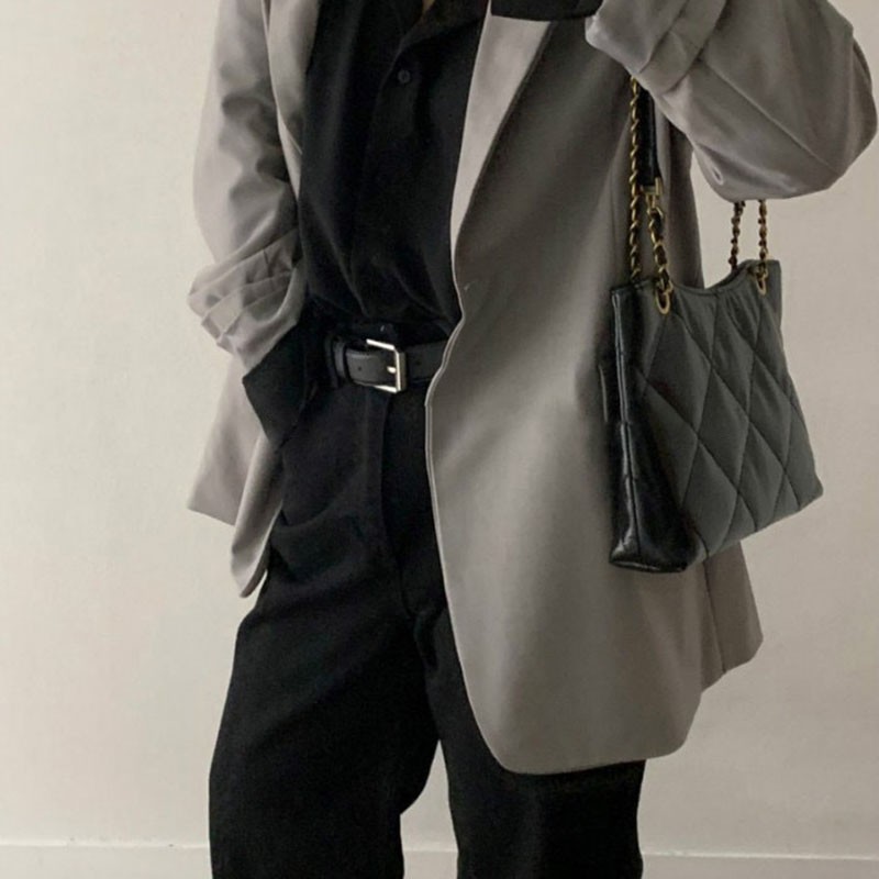 Túi đeo vai IELGY bằng da PU phong cách Hàn Quốc thời trang thanh lịch cho nữ