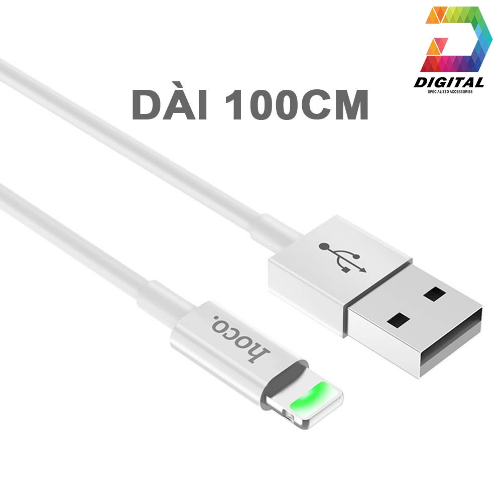 Cáp Sạc Hoco X43 Sạc Nhanh 2.4A Có Đèn LED Báo Sạc Tiện Dụng Dành Cho ip,máy tính bảng táo Cao Cấp