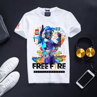 [SAM SHOP] Áo Thun Free Fire  Màu Trắng Cực Đẹp - DJ