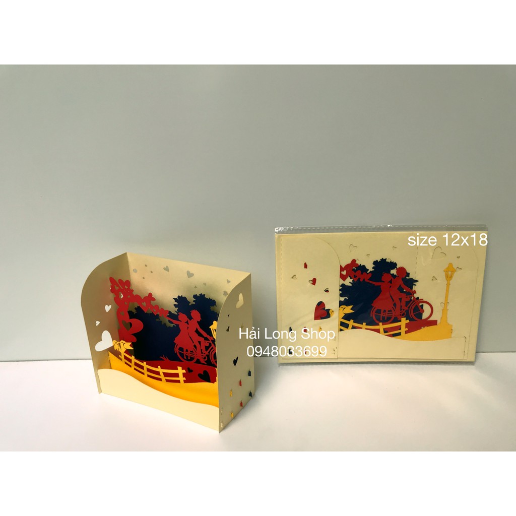 Hộp Tình Yêu 2 ( đạp xe ) - Love - Thiệp 3D | BigBuy360 - bigbuy360.vn