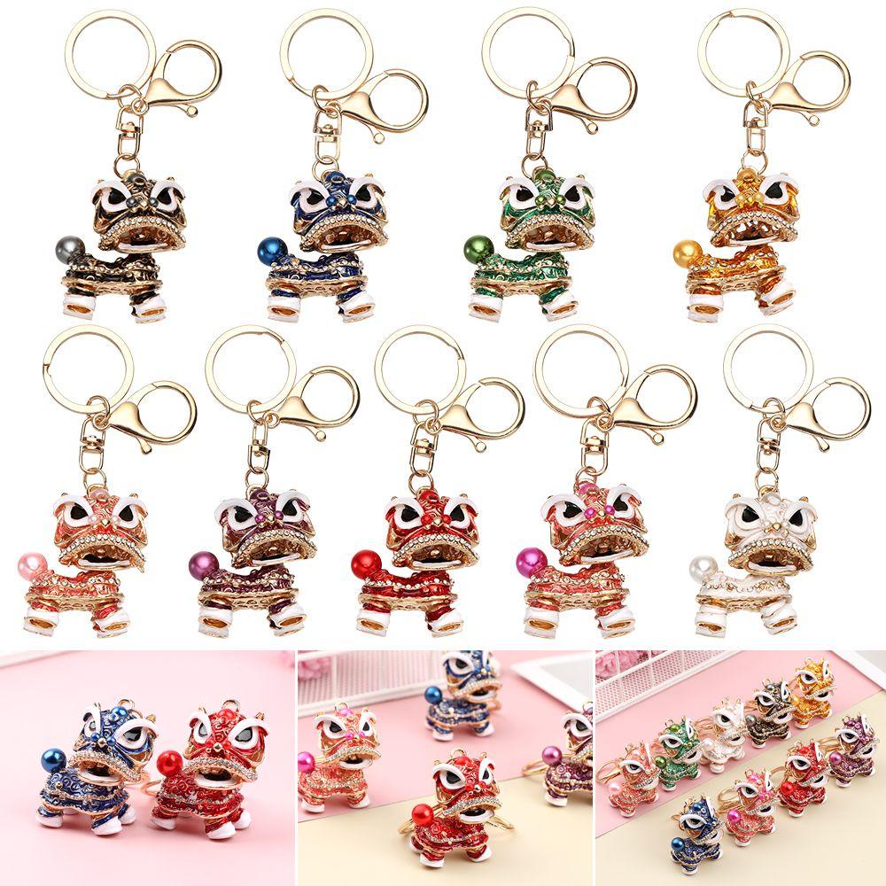 Móc Chìa Khóa Xe Hơi Heceh Dance Lion Chống Thất Lạc