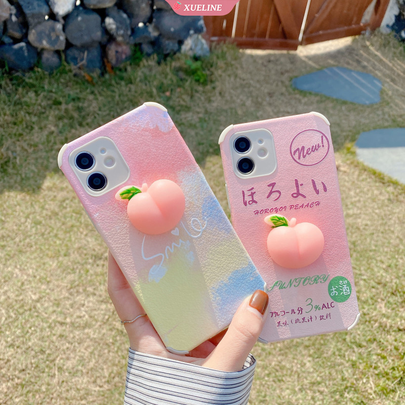 Ốp Lưng Silicone Mềm In Hình Quả Đào 3d Cho Xiaomi Redmi Note7Pro / Note8Pro / Note9 Pro / 10x 5g / K20 Pro / K30 Pro