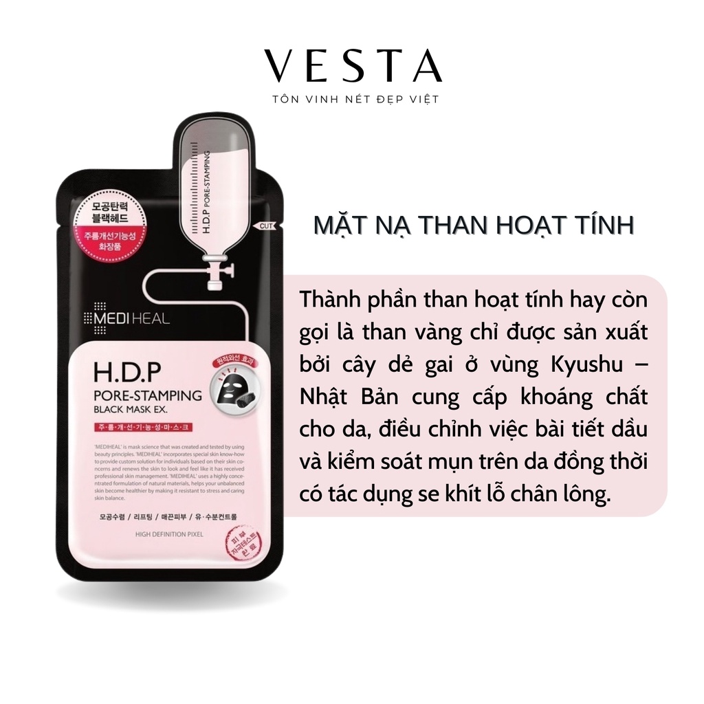 Mặt Nạ Giấy Mediheal Dưỡng Ẩm Trắng Da Chống Lão Hoá Giảm Mụn Cấp Ẩm Hàn Quốc 24ml