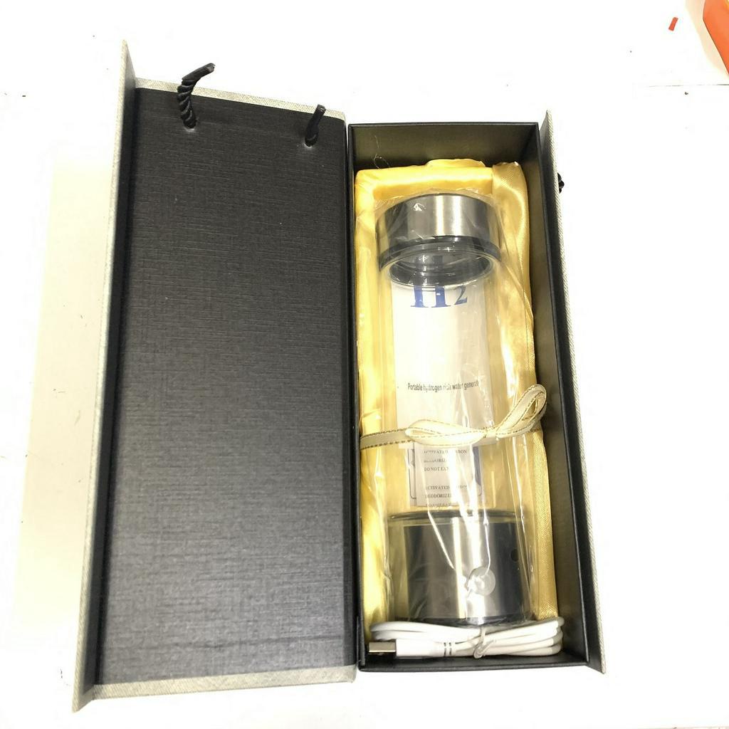 Bình tạo nước ion kiềm Hydrogen, bình thủy tinh 420ml kèm hộp đựng