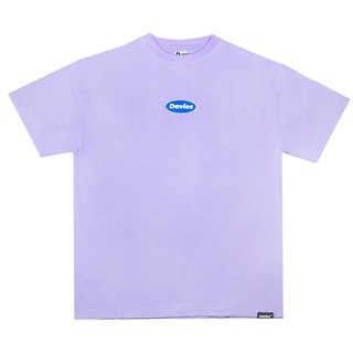 Áo thun form rộng tay lỡ local brand DAVIES Basic Logo-VioleT