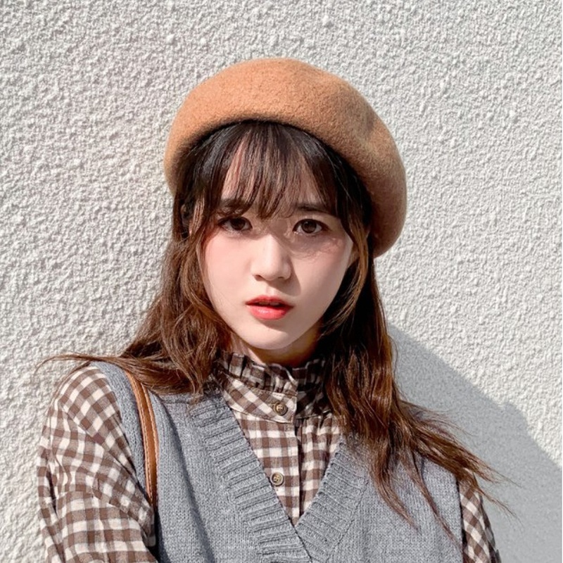 Mũ nồi đơn giản cổ điển thanh lịch cho nữ