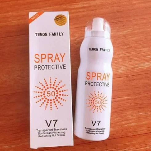 [GIÁ HUỶ DIỆT] Kem Chống Nắng Toàn Thân Dạng Xịt Sun Screen V7 Hàn Quốc 180ml – kem dưỡng trắng da body