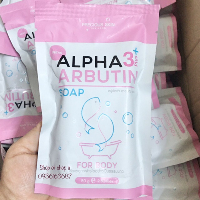 Xà phòng tắm Alpha Arbutin 3 Plus +++ 80 g Thái lan