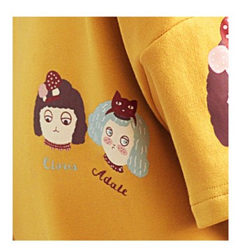 Bộ mặc nhà nữ💖FREESHIP💖Đồ ngủ cotton  màu vàng tươi trẻ mã H03 | BigBuy360 - bigbuy360.vn