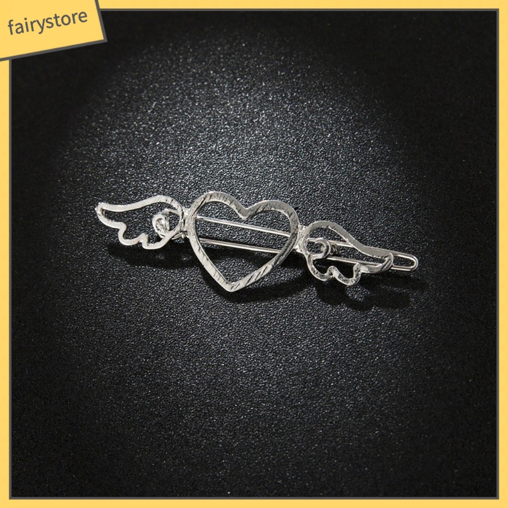 Kẹp Tóc Hình Cánh Thiên Thần Trái Tim Phong Cách Cổ Điển