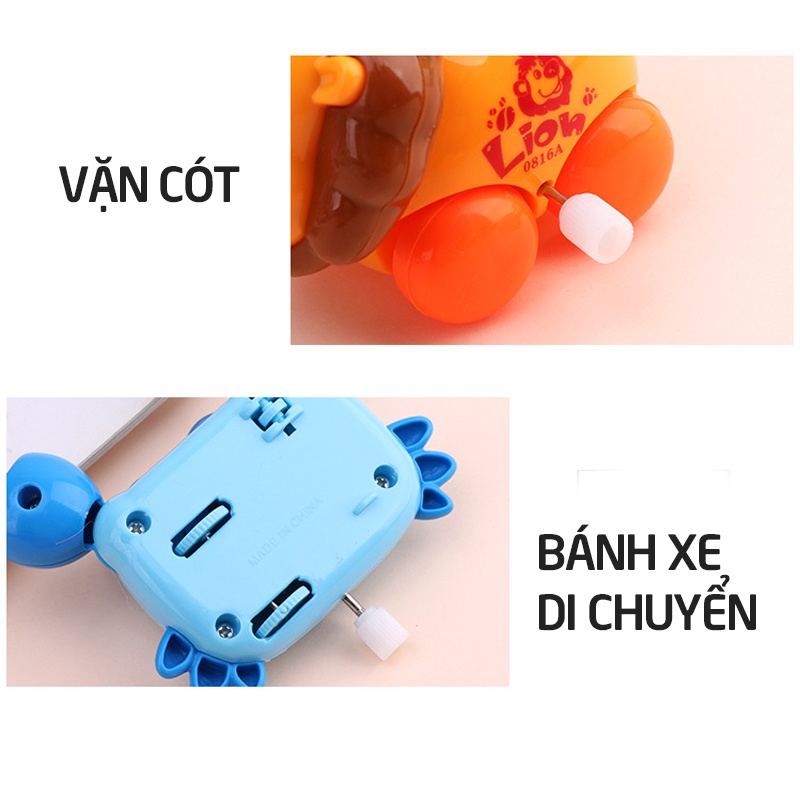 Đồ Chơi Chạy Cót, Đồ chơi cho bé vặn cót hình thú đáng yêu ( được chọn mẫu )