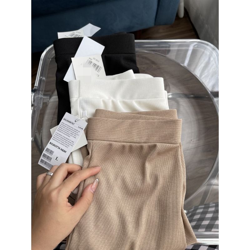 Quần Ngố Tăm Legging Nữ MIE Chất Thun Tăm Co Dãn Nhập Hàn Cao Cấp