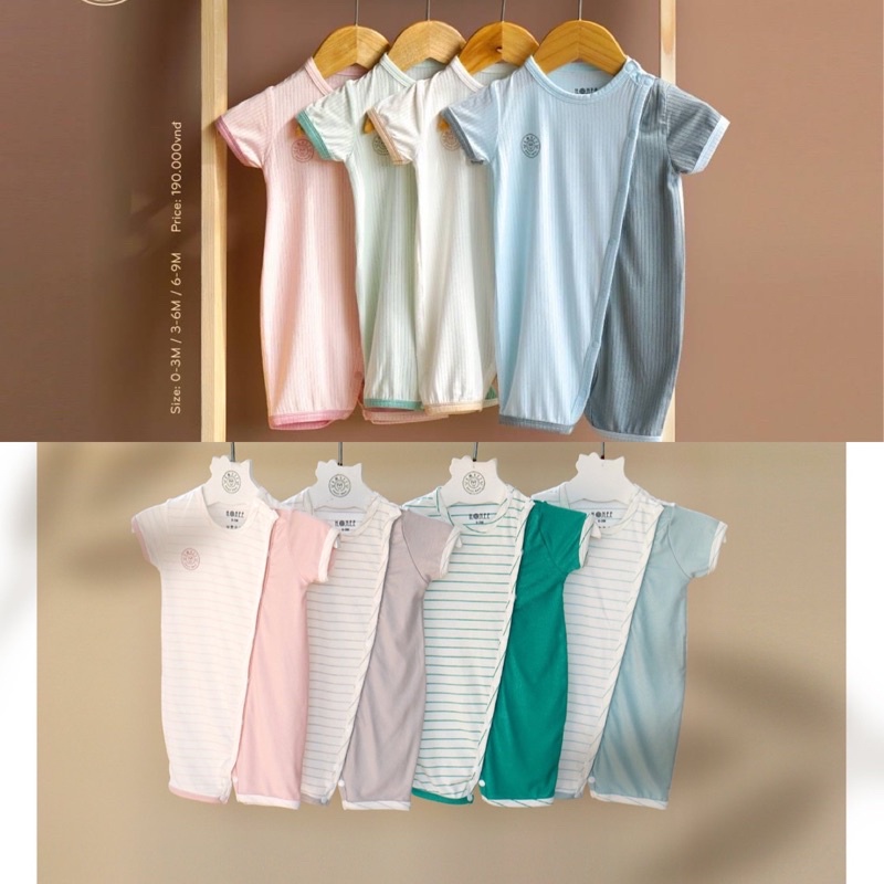 HRNEE - Body Cộc Tay Cài Chéo Hrnee Cho Bé (3-9,5kg)
