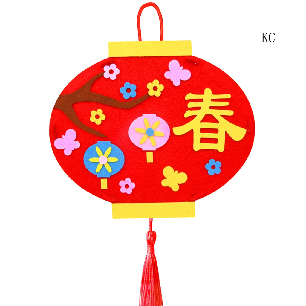 Đèn Lồng Không Dệt Họa Tiết Lồng Đèn Phát Sáng Phong Cách Trung Hoa
