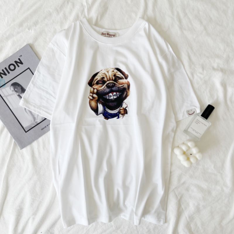 🍑 Áo Thun Say Happy Decal 🍑