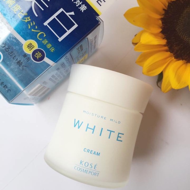  Kem dưỡng trắng da ban đêm kose White Moisture Mild